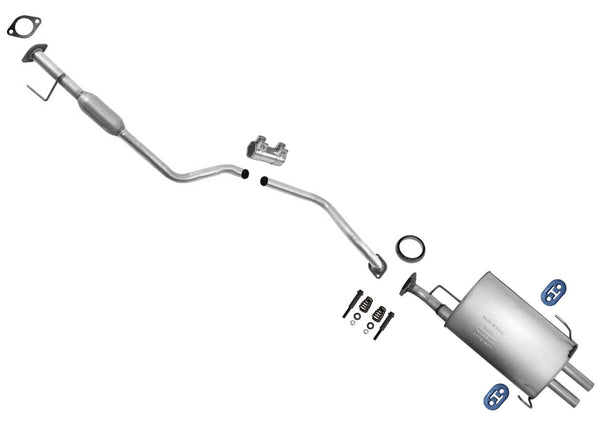 Resonator Pipe Rear Muffler for 2002 2003 2004 2005 2006 Nissan Sentra SE-R 2.5L