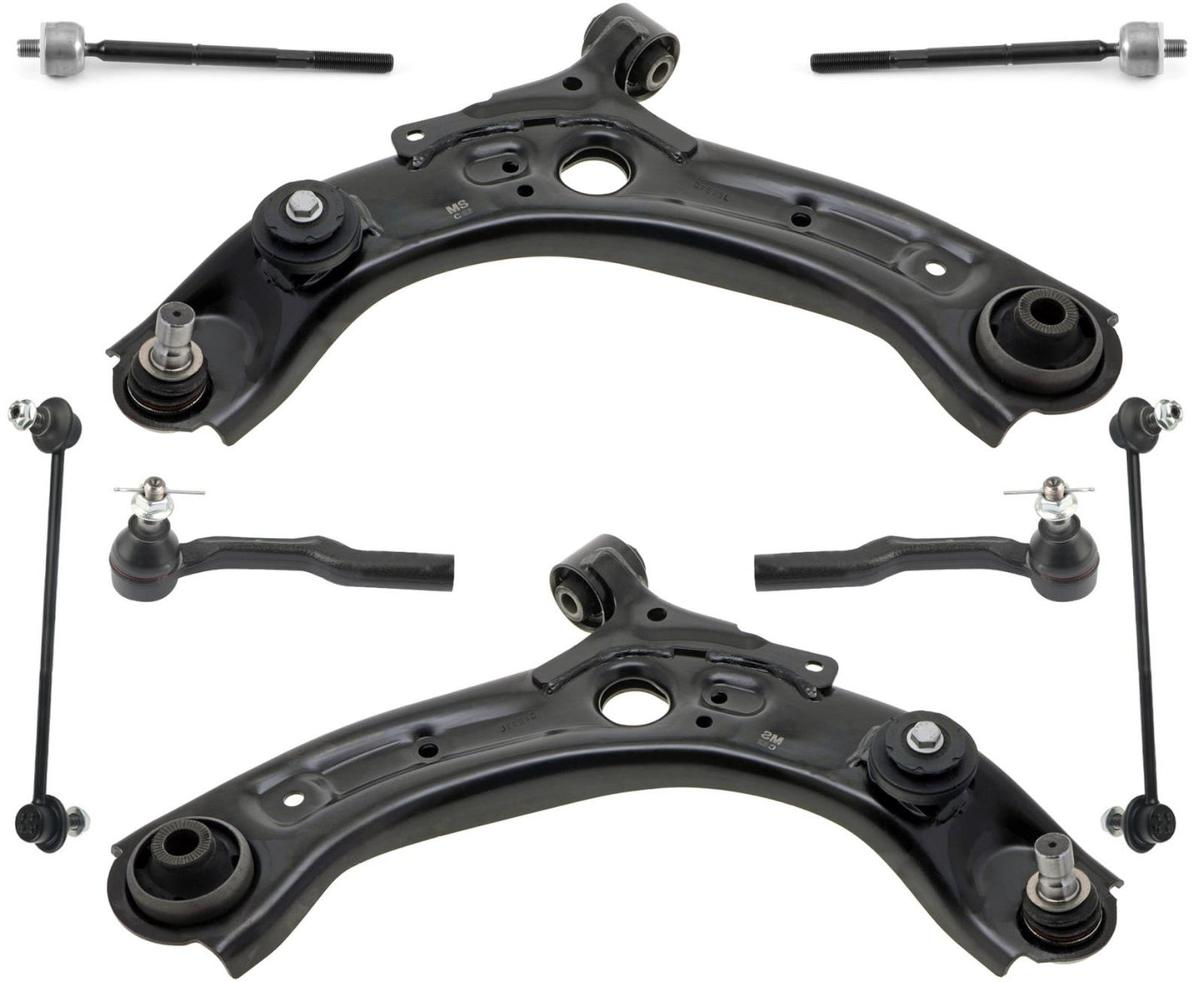Front Lower Control Arms Tie Rods & Links For Mazda 3 2019 2020 2023 Hatchback