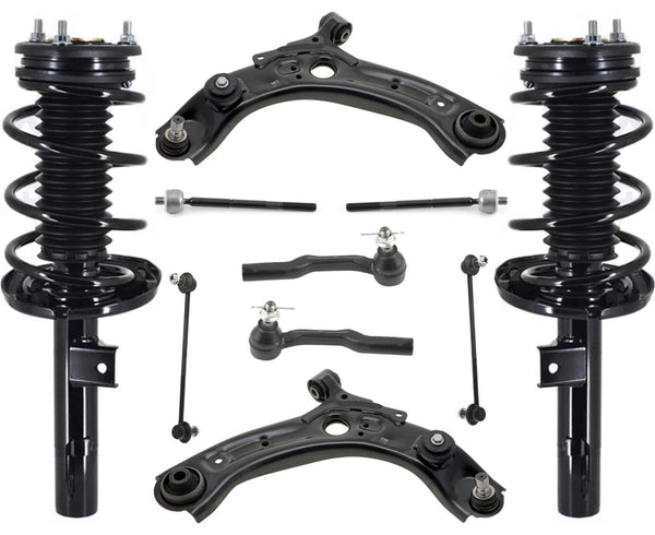 Front Struts Control Arms Tie Rods & Links For Mazda 3 19-22 All Wheel Drive