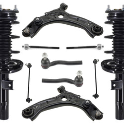 Front Struts Control Arms Tie Rods Links For Mazda 3 2019-22 All Wheel Drive