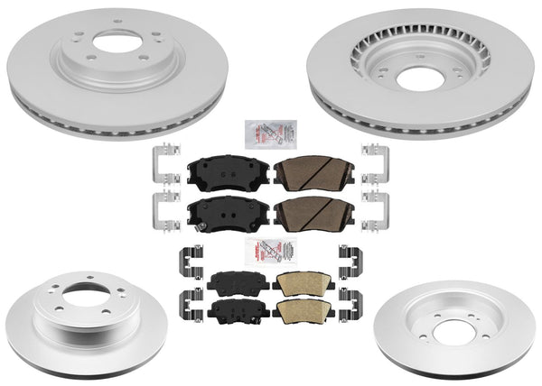GEO Coated Brake Disc Rotors Brake Pads for KIA Soul Turbocharged 2020 2021 2022