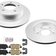 Rear Coated Disc Brake Rotors & Pads for KIA Soul Turbocharged 2020 2021 2022