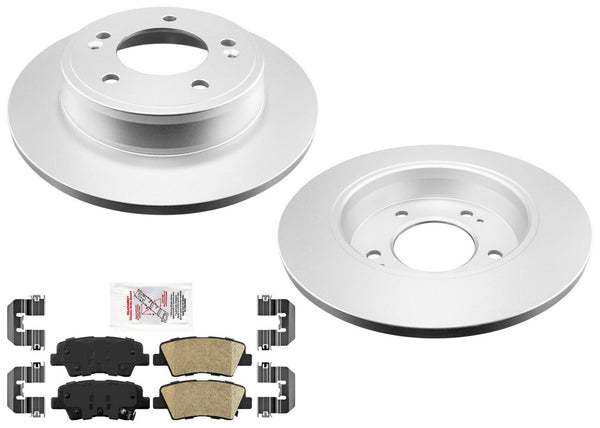Rear Coated Disc Brake Rotors & Pads for KIA Soul Turbocharged 2020 2021 2022
