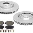 Front Coated Disc Brake Rotors & Pads for KIA Soul Naturally Aspirated 2020-2024