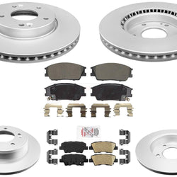 Coated Disc Brake Rotors Brake Pads for KIA Soul Naturally Aspirated 2020-2024
