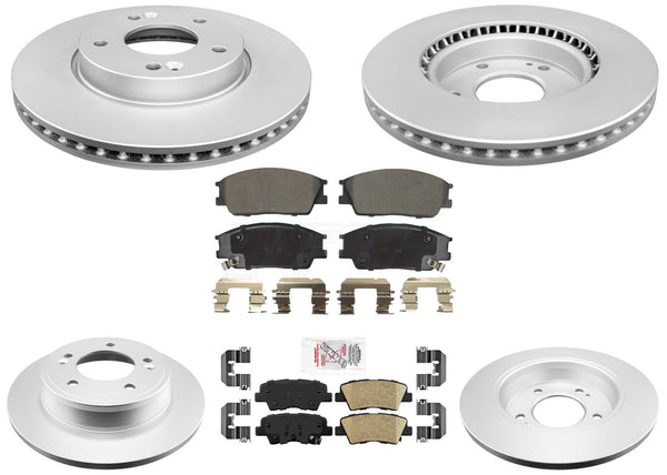 Coated Disc Brake Rotors Brake Pads for KIA Soul Naturally Aspirated 2020-2024