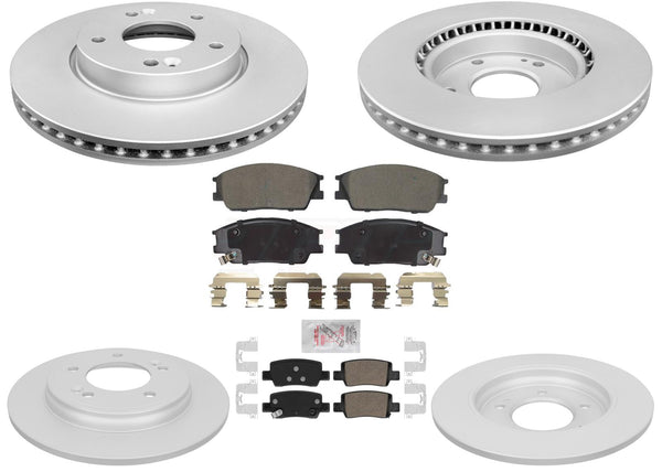 Coated Brake Disc Rotors Brake Pads for KIA Soul Naturally Aspirated 2023-2024