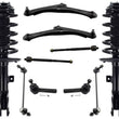 Front Struts Control Arms Tie Rods Links For Compass 2012-2017 4WD Manual Trans