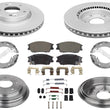 Front Disc Brake Rotors & Pads Rear Brake Drums For Hyundai Venue 2020 2022 2024