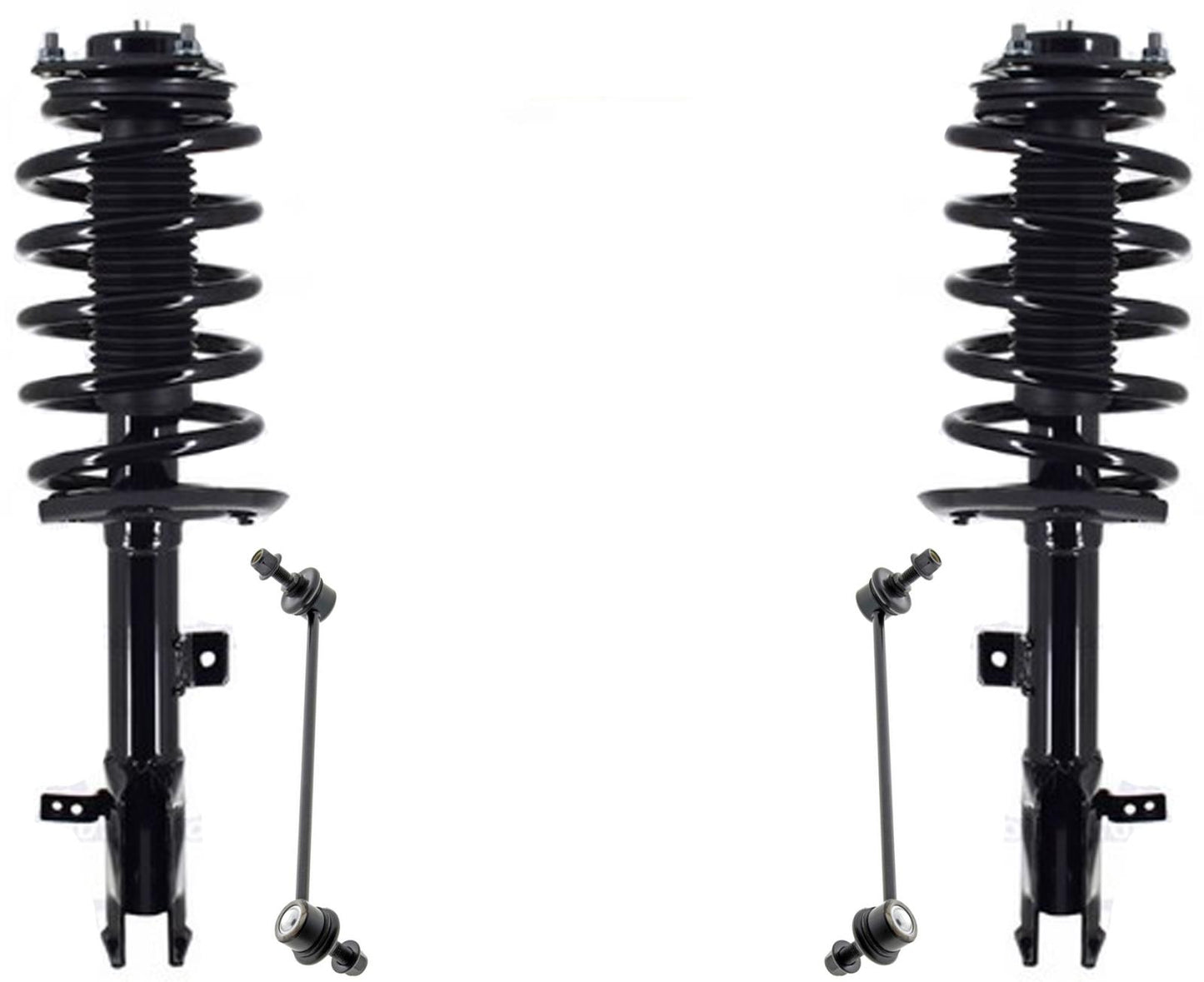 Front Struts & Sway Bar Links For Jeep Compass 11-2017 4 Wheel Drive Automatic