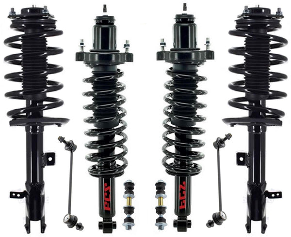 Front & Rear Struts & Links For Jeep Compass 2012 2015 2017 Front Wheel Drive