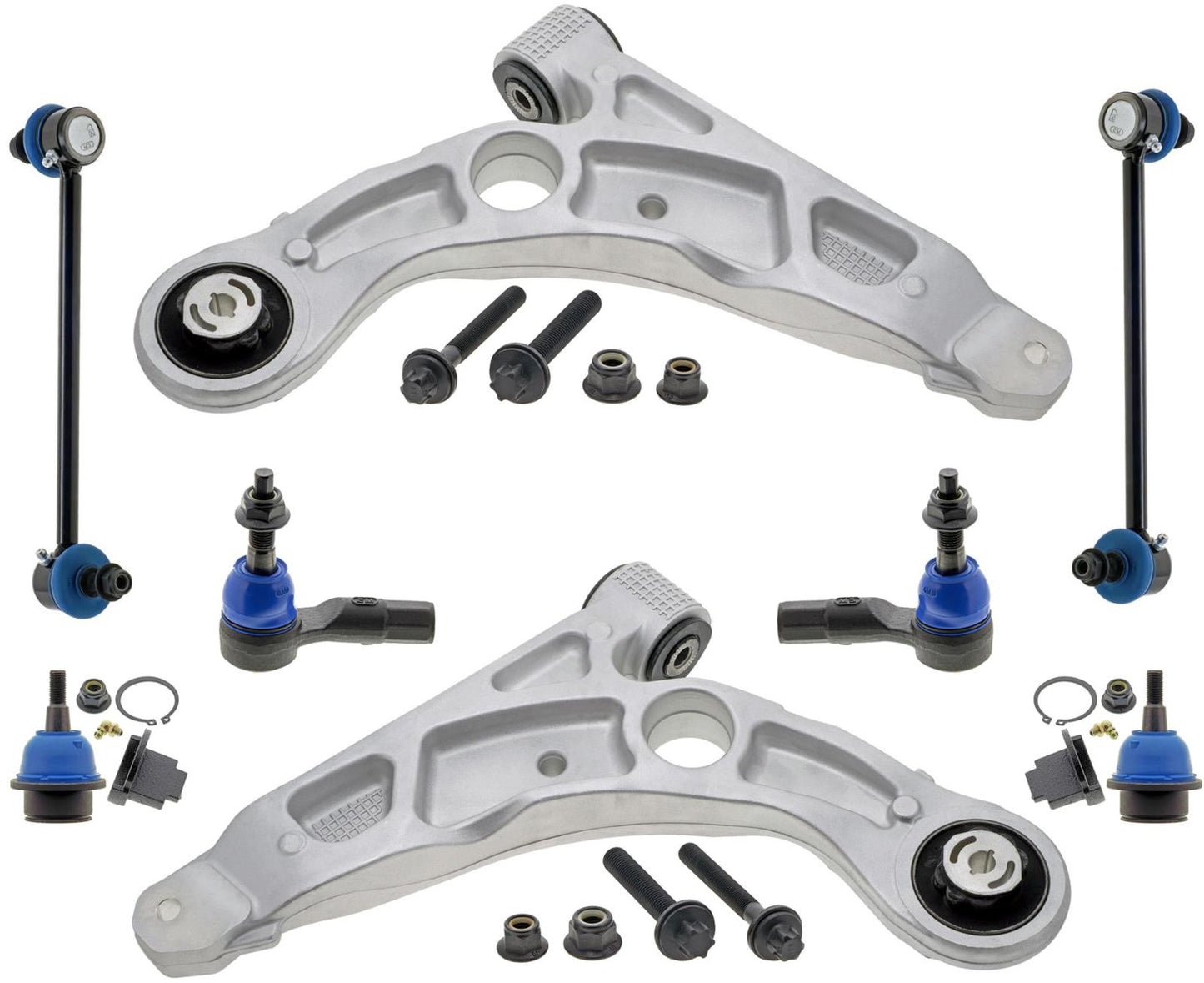 Mevotech Lower Control Arms Tie Rods & Links For Cherokee 19-23 All Wheel Drive