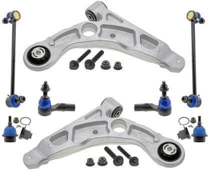 Mevotech Lower Control Arms Tie Rods & Links For Cherokee 19-23 Frnt Whel Drive