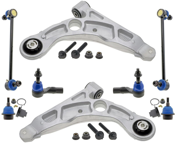 Mevotech Lower Control Arms Tie Rods & Links For Cherokee 19-23 Frnt Whel Drive