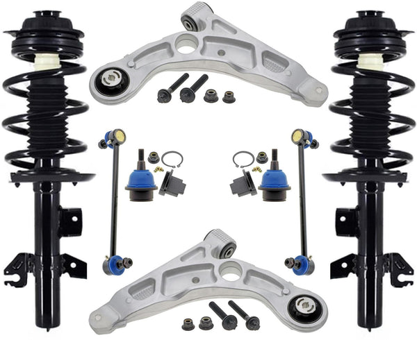 Front Struts Control Arm Ball Joint & Links For Cherokee 19-22 Front Whel Drive