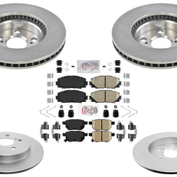 Coated Disc Brake Rotors Brake Pads for Toyota Prius 2010 2011 2012 2013 2015