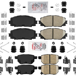 AME Front & Rear Disc Brake Pads for Toyota Prius 2010 2011 2012 2013 2014 2015