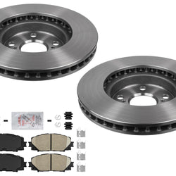 Front Performance Disc Brake Rotors & Pads for Toyota Prius 2010 2012 2013 2015