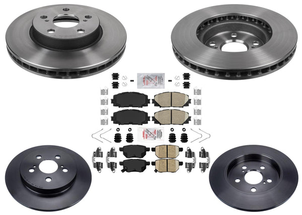 Performance Disc Brake Rotors Brake Pads for Toyota Prius 2010 2012 2013 2015