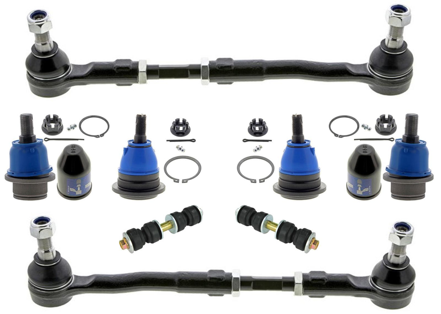 Front Inner Outer Tie Rods Ball Joints Sway Bar Lnk For Nissan NV1500 2012-2021