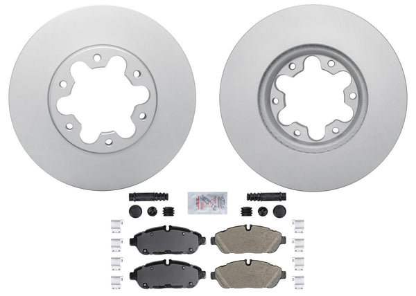 Front Coated Disc Brake Rotors Pads For Ford Transit 250 350 6 Bolt 2020-2024