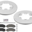 Rear Coated Disc Brake Rotors Pads For Ford Transit 250 350 6 Bolt 2020 2024
