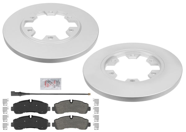 Rear Coated Disc Brake Rotors Pads For Ford Transit 250 350 6 Bolt 2020 2024