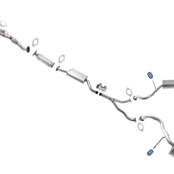 Resonator Rear Y Pipe Dual Rear Mufflers for Hyundai Santa Fe 2007-2009 2.7L Eng