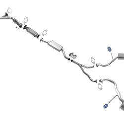 Resonator Rear Y Pipe Dual Rear Mufflers for Hyundai Santa Fe 2007-2009 3.3L