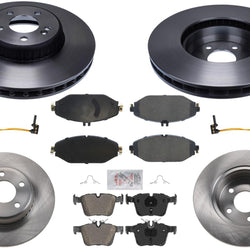 Front & Rear Disc Brake Rotors Pads for Mercedes Benz Base C300 2017-2018