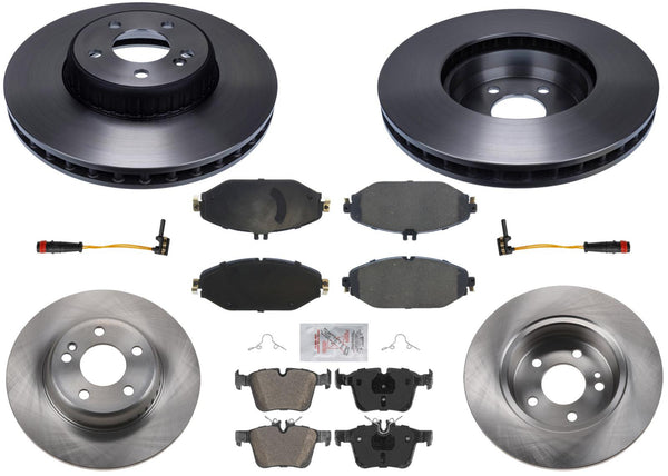 Front & Rear Disc Brake Rotors Pads for Mercedes Benz Base C300 2017-2018