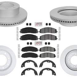 Front & Rear Disc Brake Rotors Pads for 4x4 4WD Ford F250 Super Duty 2023-2025