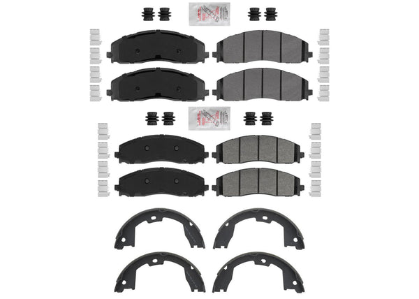 ASD Fleet Duty Semi Metallic Disc Brake Pads for Ford F250 Super Duty 2023-2025