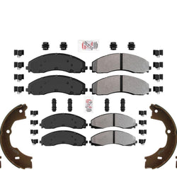 ASD Fleet Duty Front & Rear Brake Pads for Ford F450 F550 Super Duty 2023-2024