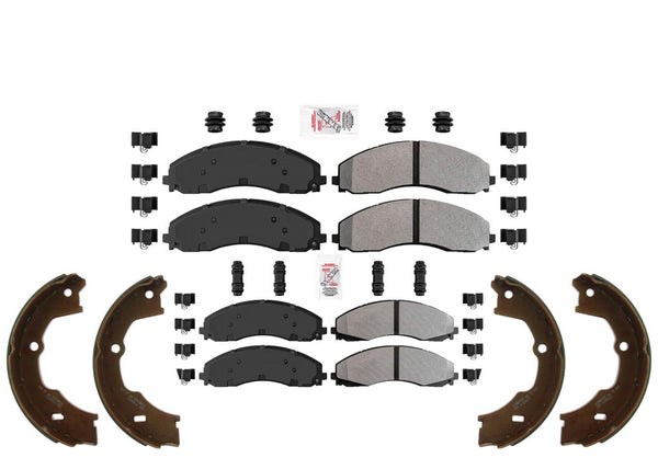 ASD Fleet Duty Front & Rear Brake Pads for Ford F450 F550 Super Duty 2023-2024