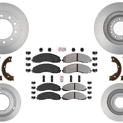 Front Rear Disc Brake Rotors Brake Pads for Ford F450 F550 Super Duty 2023-2024