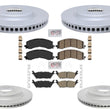 Front & Rear Disc Brake Rotors & Pads For Ford F-150 Lighting 2022 2023 2024