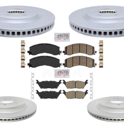 Front & Rear Disc Brake Rotors & Pads For Ford F-150 Lighting 2022 2023 2024