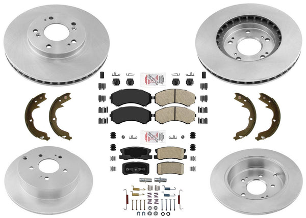 Disc Brake Rotors Brake Pads Parking Shoe for Mitsubishi Endeavor 2004 2008 2011