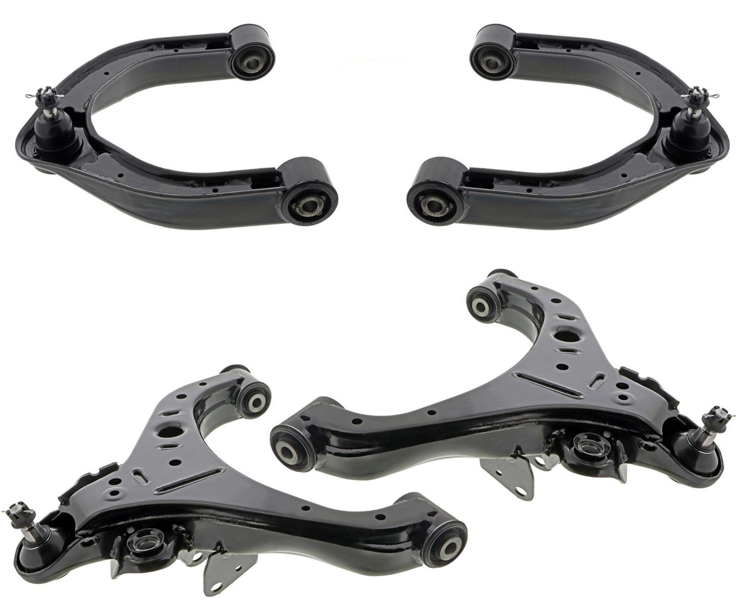 Mevotech Front Lower & Upper Control Arms W/ Ball Joints For NV2500 2012-2021