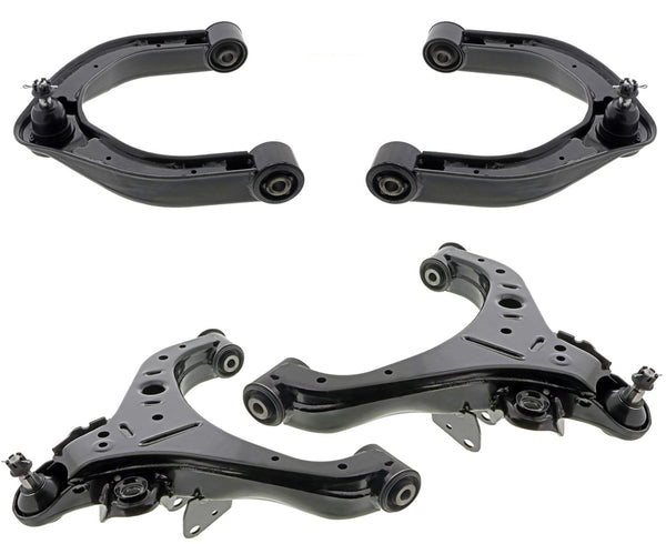 Mevotech Front Lower & Upper Control Arms W/ Ball Joints For NV2500 2012-2021