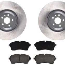 Front Coated Disc Brake Rotors & Brake Pads for Land Rover Discovery Sport 2020