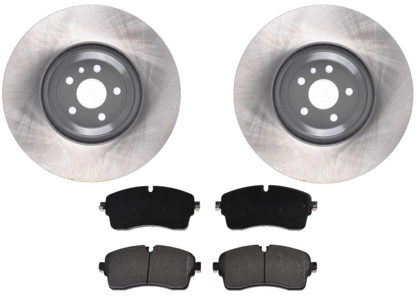 Front Coated Disc Brake Rotors & Brake Pads for Land Rover Discovery Sport 2020