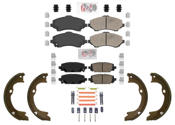 Rear Disc Brake Pads Parking for Jeep Wrangler 2018-2024 RPO BRY 328MM Rotors