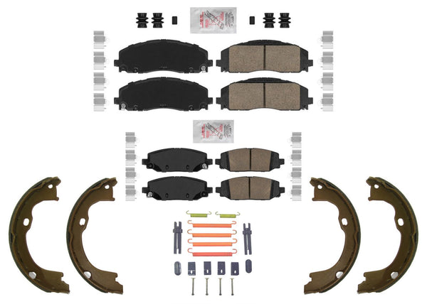 For 2018-2023 Jeep Wrangler Rubicon 392 342mm Rear Coated Brake Rotors Brake Pad