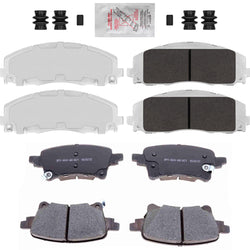 For 2018-2023 Jeep Wrangler Rubicon 392 342mm Rear Coated Brake Rotors Brake Pad