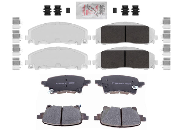 For 2018-2023 Jeep Wrangler Rubicon 392 342mm Rear Coated Brake Rotors Brake Pad