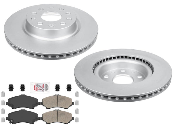 Front Coated Brake Rotors & Pads for Jeep Wrangler 2018-2024 RPO BRY 328MM Rear