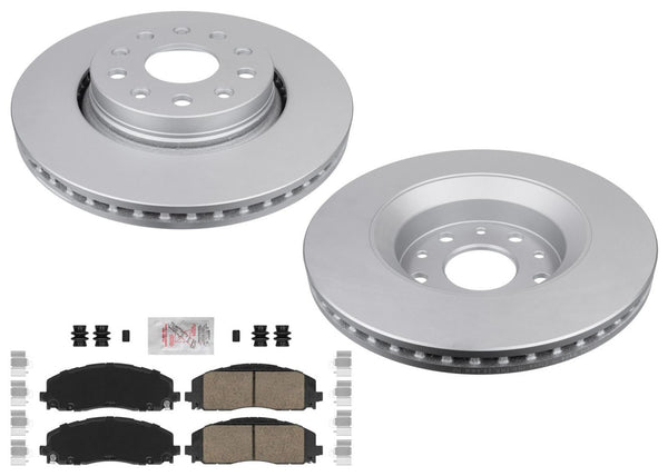 Front Disc Brake Rotors & Pads For Jeep Wrangler 2021-24 BR3 BR4 BR5 350mm Rear