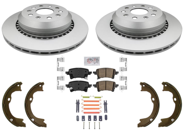 350mm Rear Disc Brake Rotors & Pads For Jeep Wrangler 2021 2022 2024 BR3 BR4 BR5